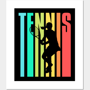 Tennis Player Silhouette Posters and Art